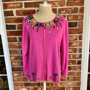 Vintage Berek by Takako Sakon Embellished Sweater